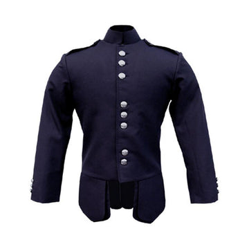 Navy Scots Guards Style Doublet Gabardine Wool